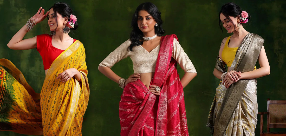 Latest Saree Blouse Trends 2024: Designer Blouse Styles, Neckline Cuts & Fabric Choices