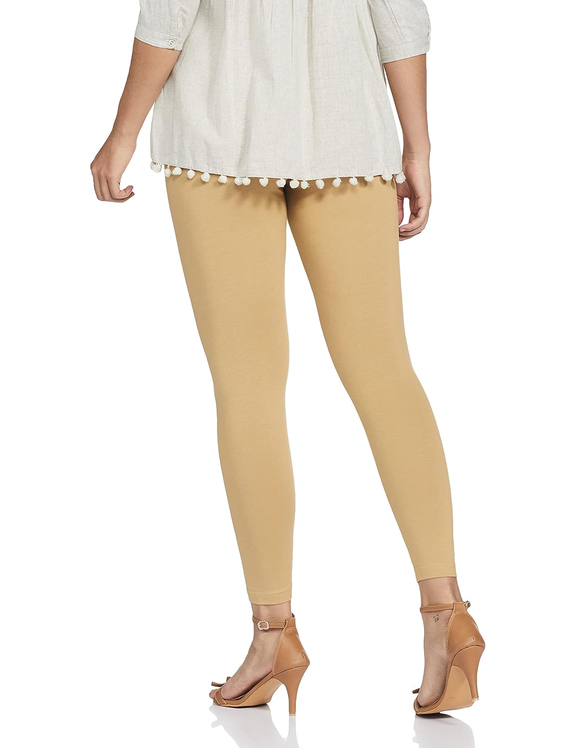 PU Fashion Pure Cotton Stretchable Leggings for Women | Comfortable Daily Wear Bottoms | Full-Length Churidar Fit