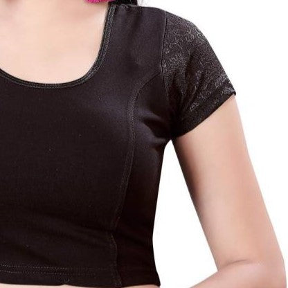 PU Fashion Stretchable Cotton Lycra Blouse – Readymade Short Sleeve Choli