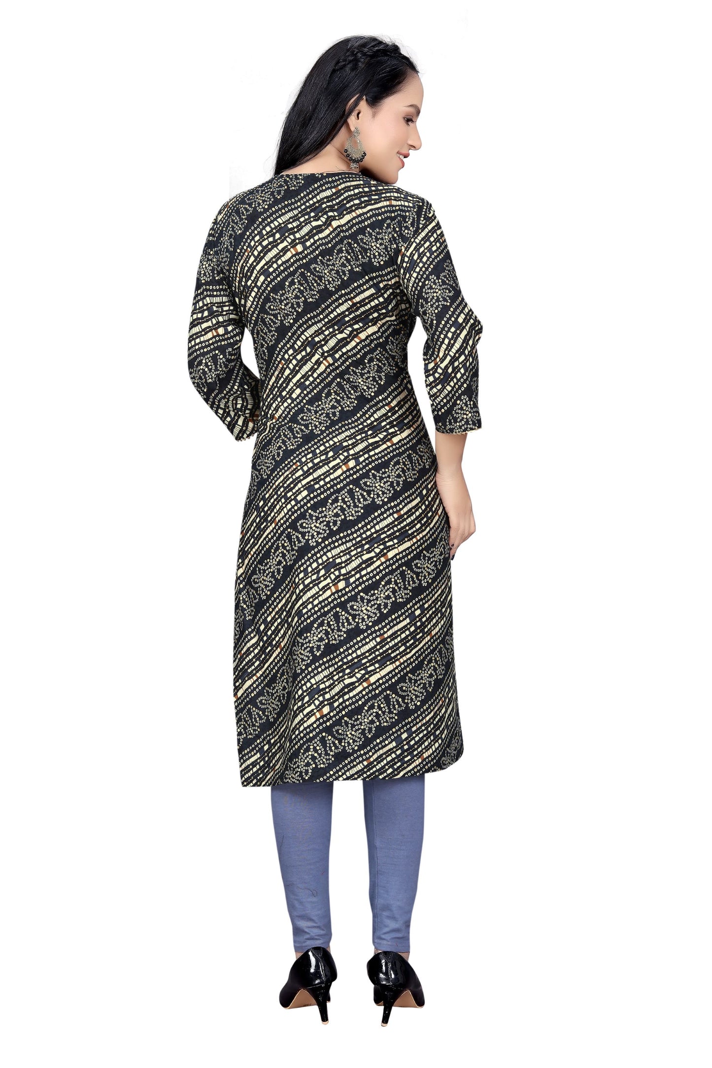 PU Fashion Women's Printed Rayon Kurti | Elegant Ethnic Wear
