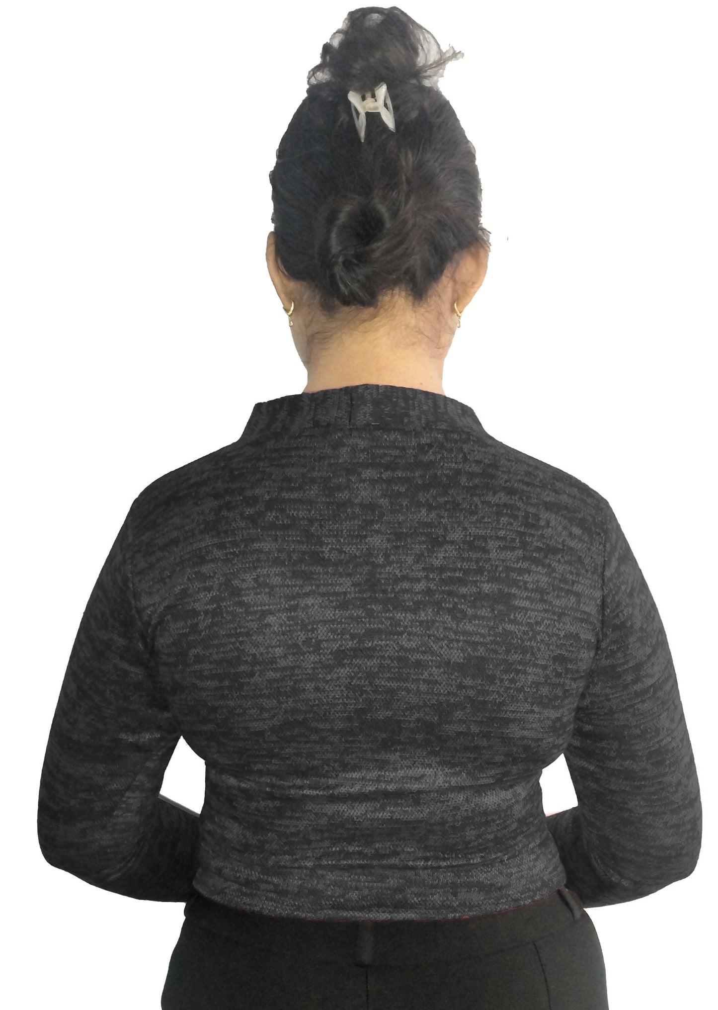 PU Fashion Women's Stylish Woolen Buttoned Cardigan – Full Sleeves, Warm & Trendy Winter Wear