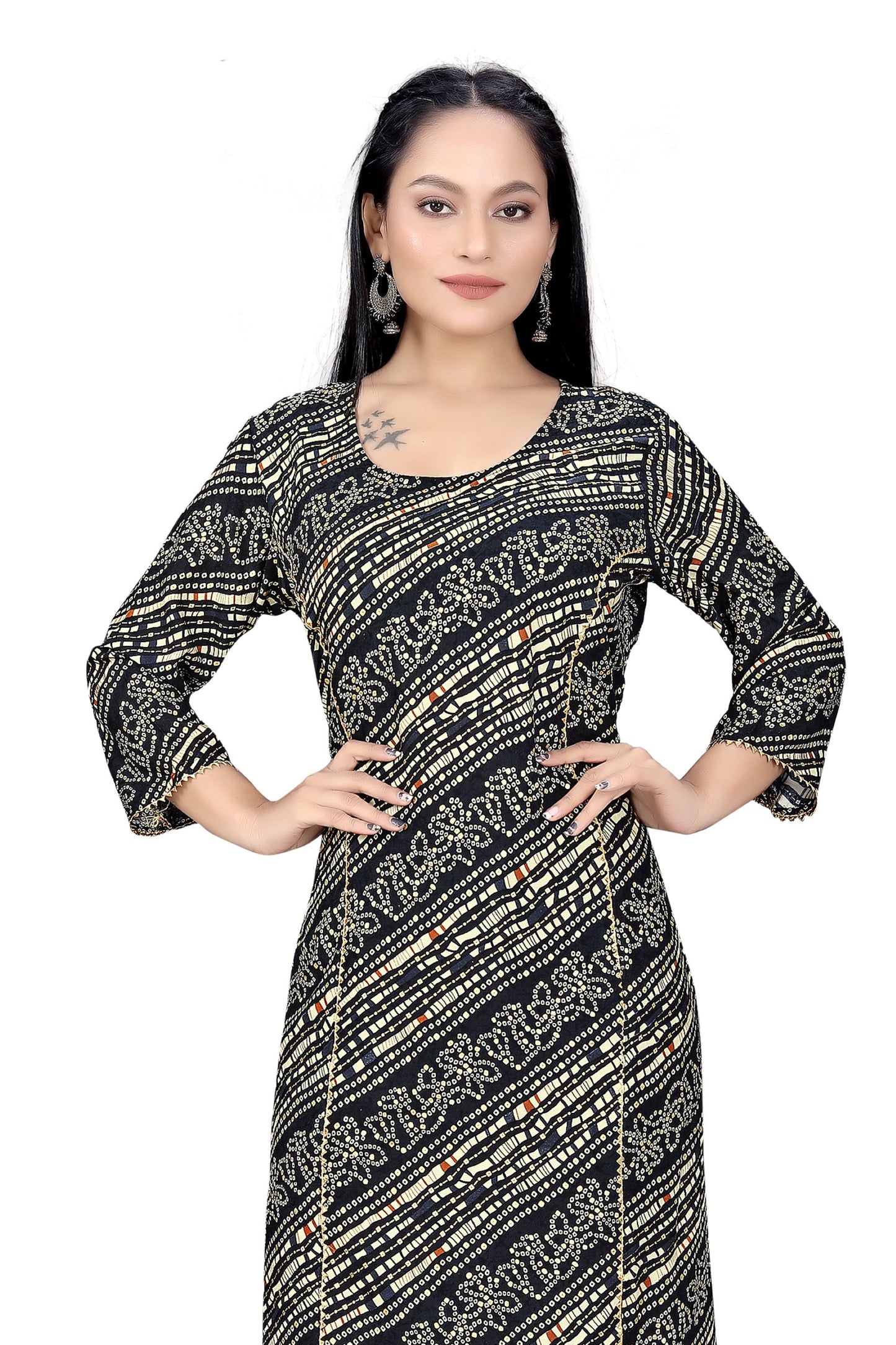 PU Fashion Women's Printed Rayon Kurti | Elegant Ethnic Wear