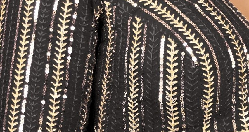 Elegant Sequined Wedding & Haldi Ceremony Blouse – Designer Partywear by PU Fashion