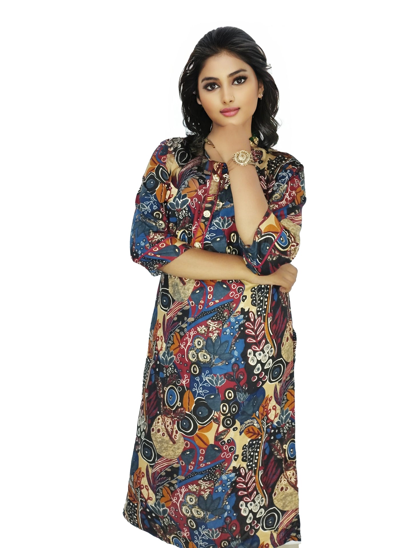 PU Fashion Pure Rayon Printed Kurti for Women | Elegant Stylish Kurti for Daily, Office & Casual Wear