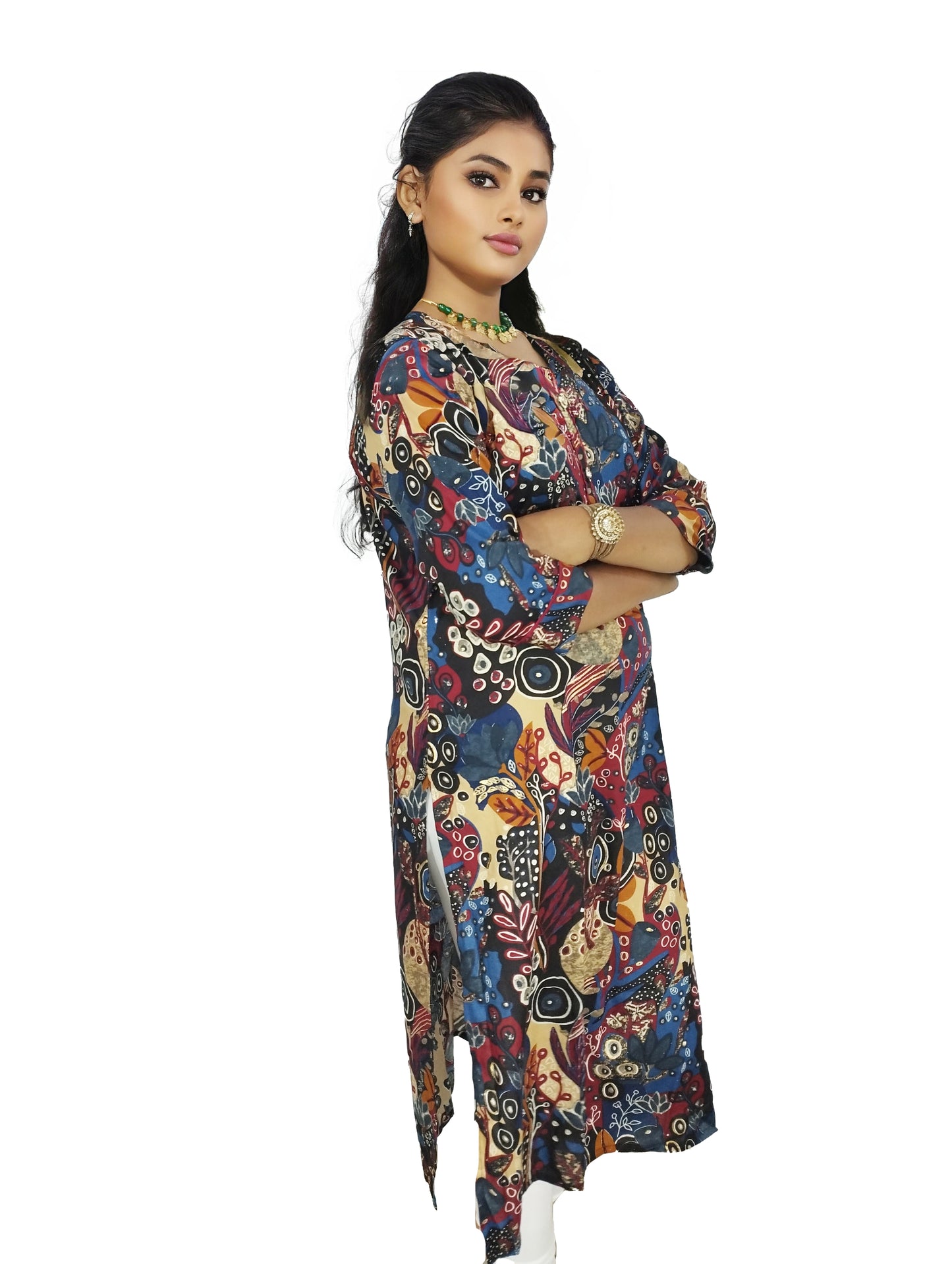 PU Fashion Pure Rayon Printed Kurti for Women | Elegant Stylish Kurti for Daily, Office & Casual Wear