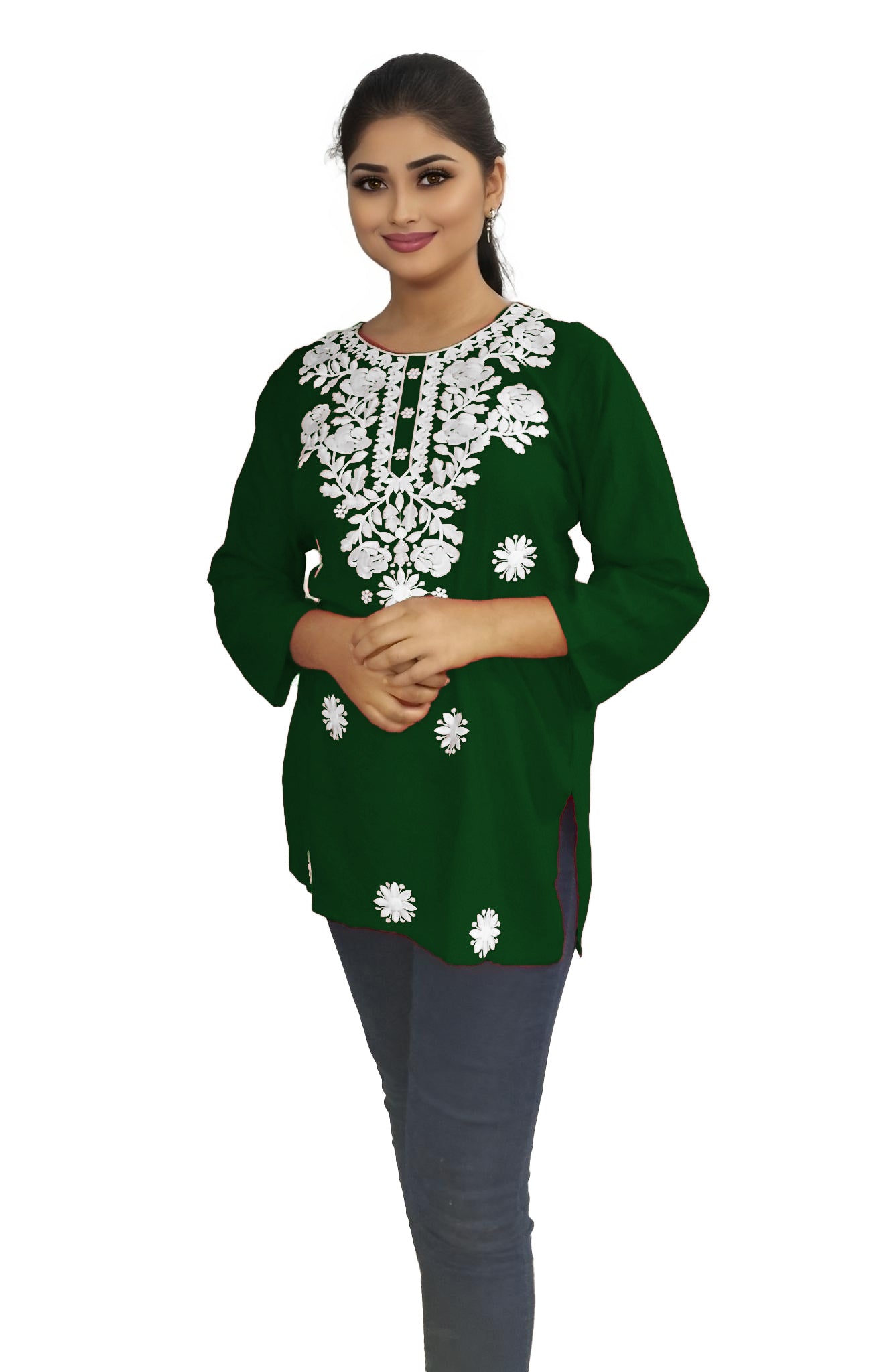 PU Fashion Readymade Women's Short Kurti | Stylish Casual & Office Wear