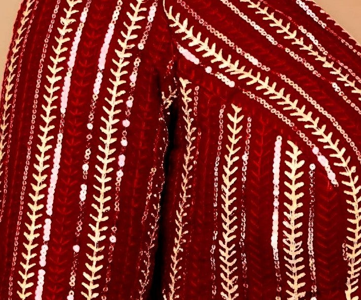 Elegant Sequined Wedding & Haldi Ceremony Blouse – Designer Partywear by PU Fashion