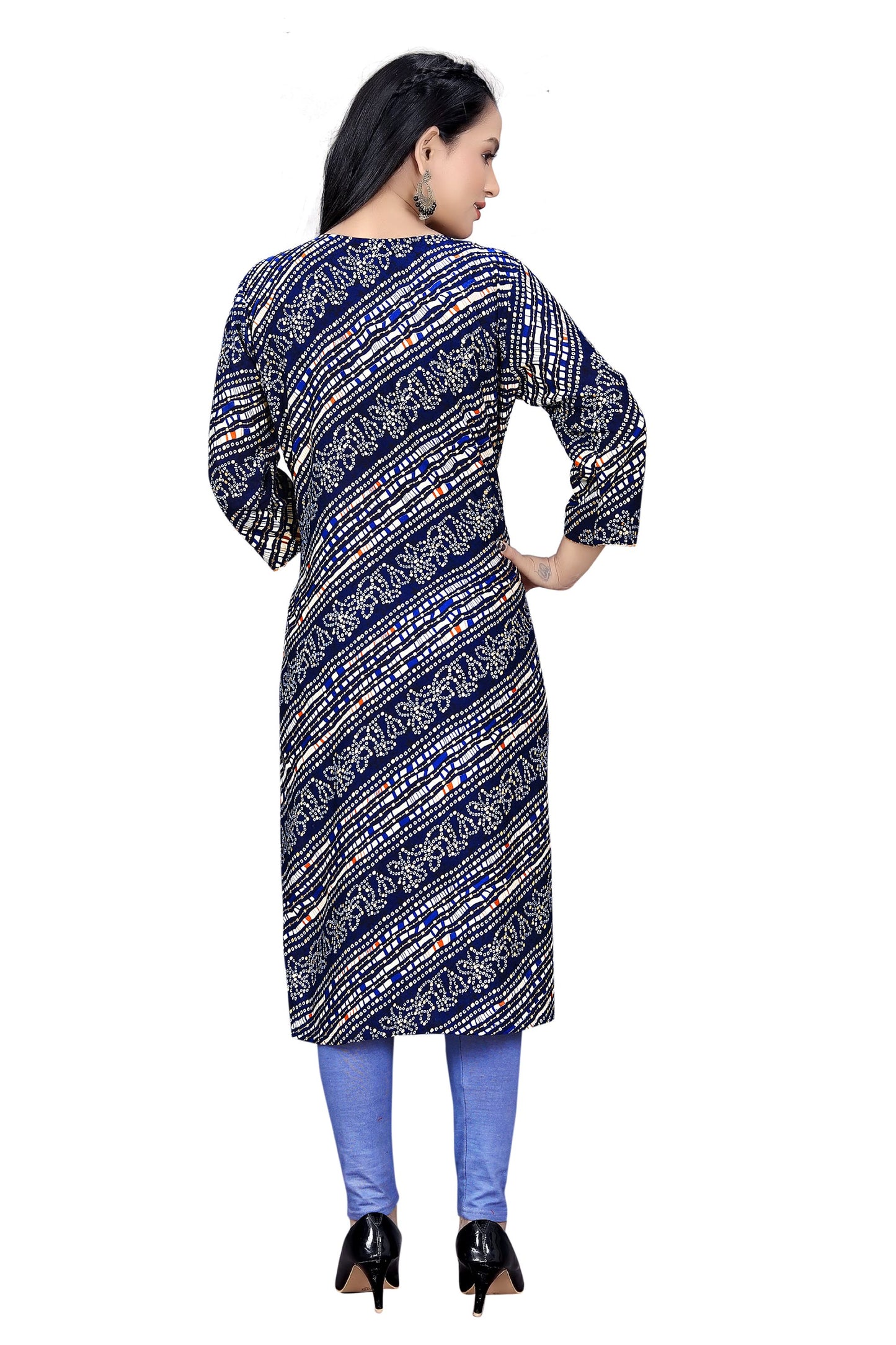 PU Fashion Women's Printed Rayon Kurti | Elegant Ethnic Wear