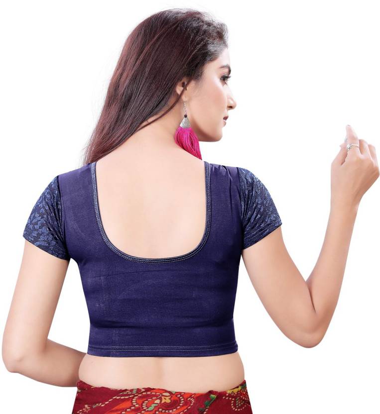 PU Fashion Stretchable Cotton Lycra Blouse – Readymade Short Sleeve Choli
