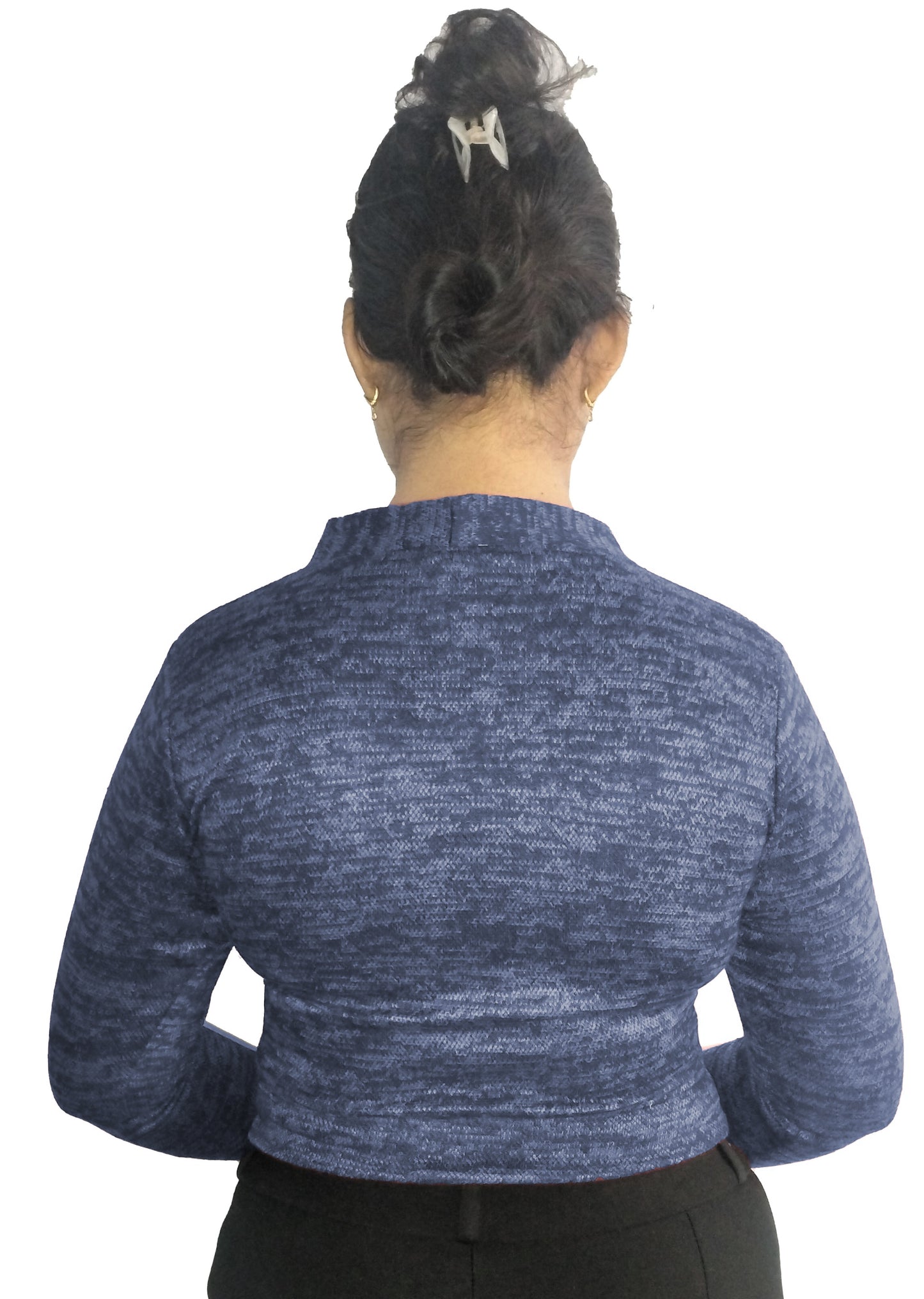 PU Fashion Women's Stylish Woolen Buttoned Cardigan – Full Sleeves, Warm & Trendy Winter Wear