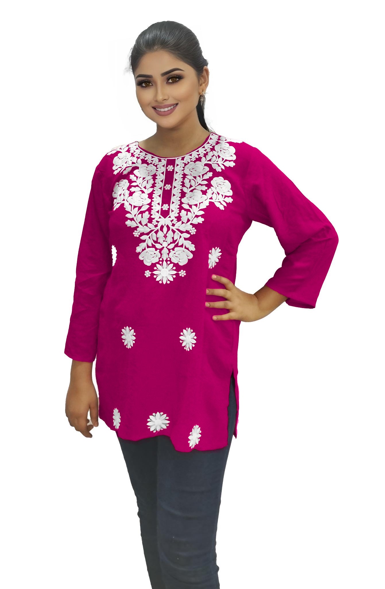 PU Fashion Readymade Women's Short Kurti | Stylish Casual & Office Wear