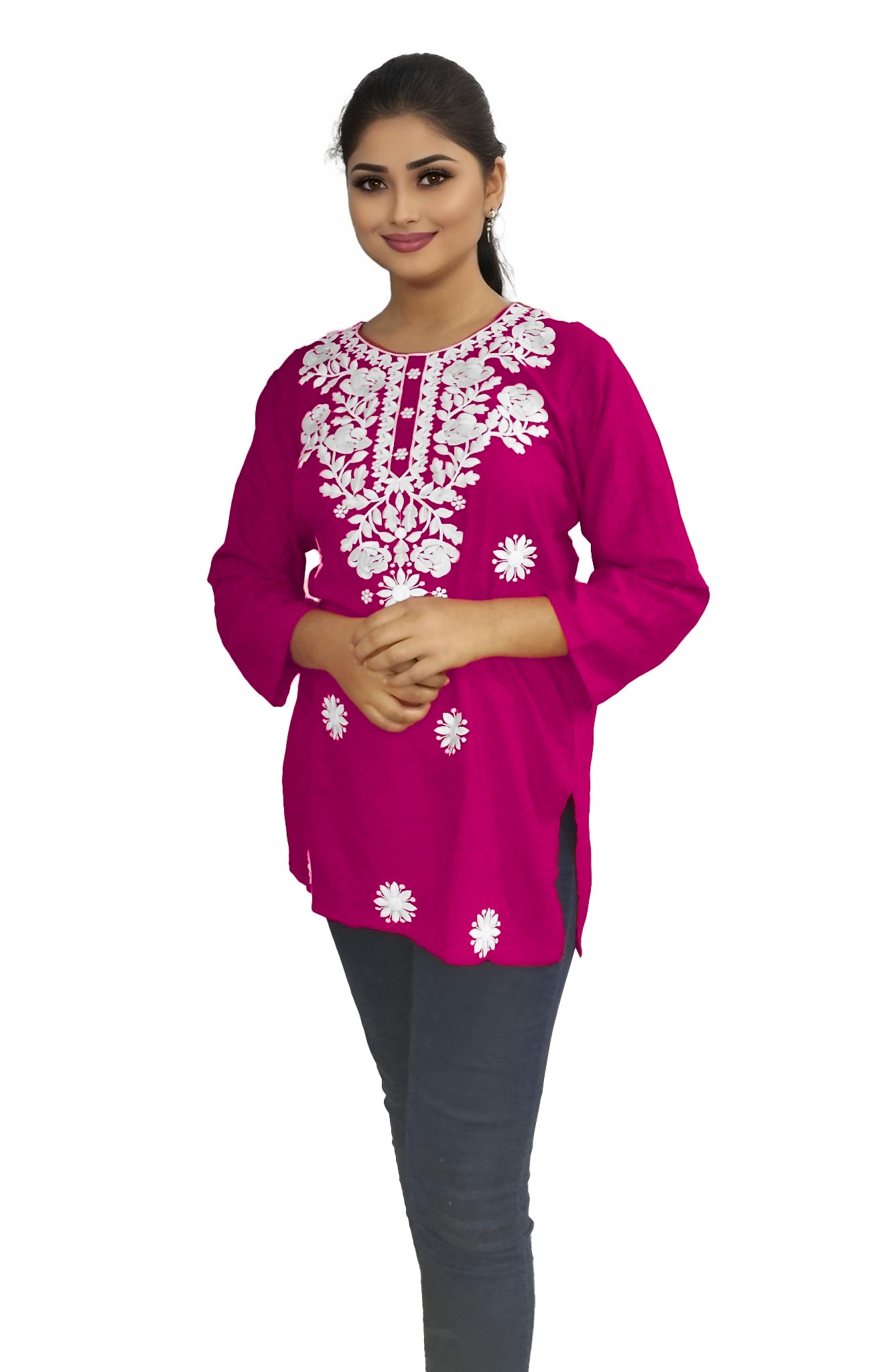 PU Fashion Readymade Women's Short Kurti | Stylish Casual & Office Wear