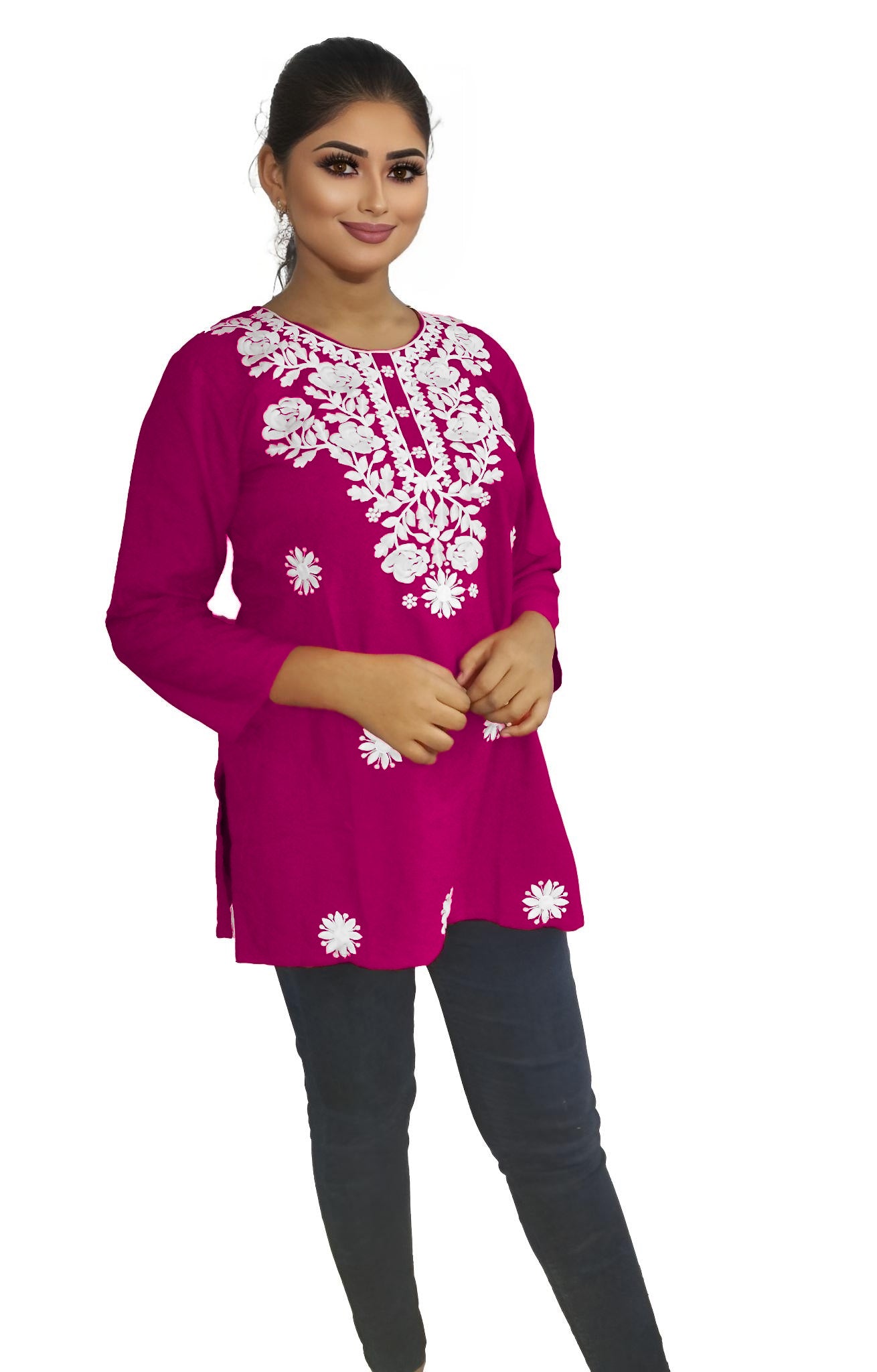 PU Fashion Readymade Women's Short Kurti | Stylish Casual & Office Wear