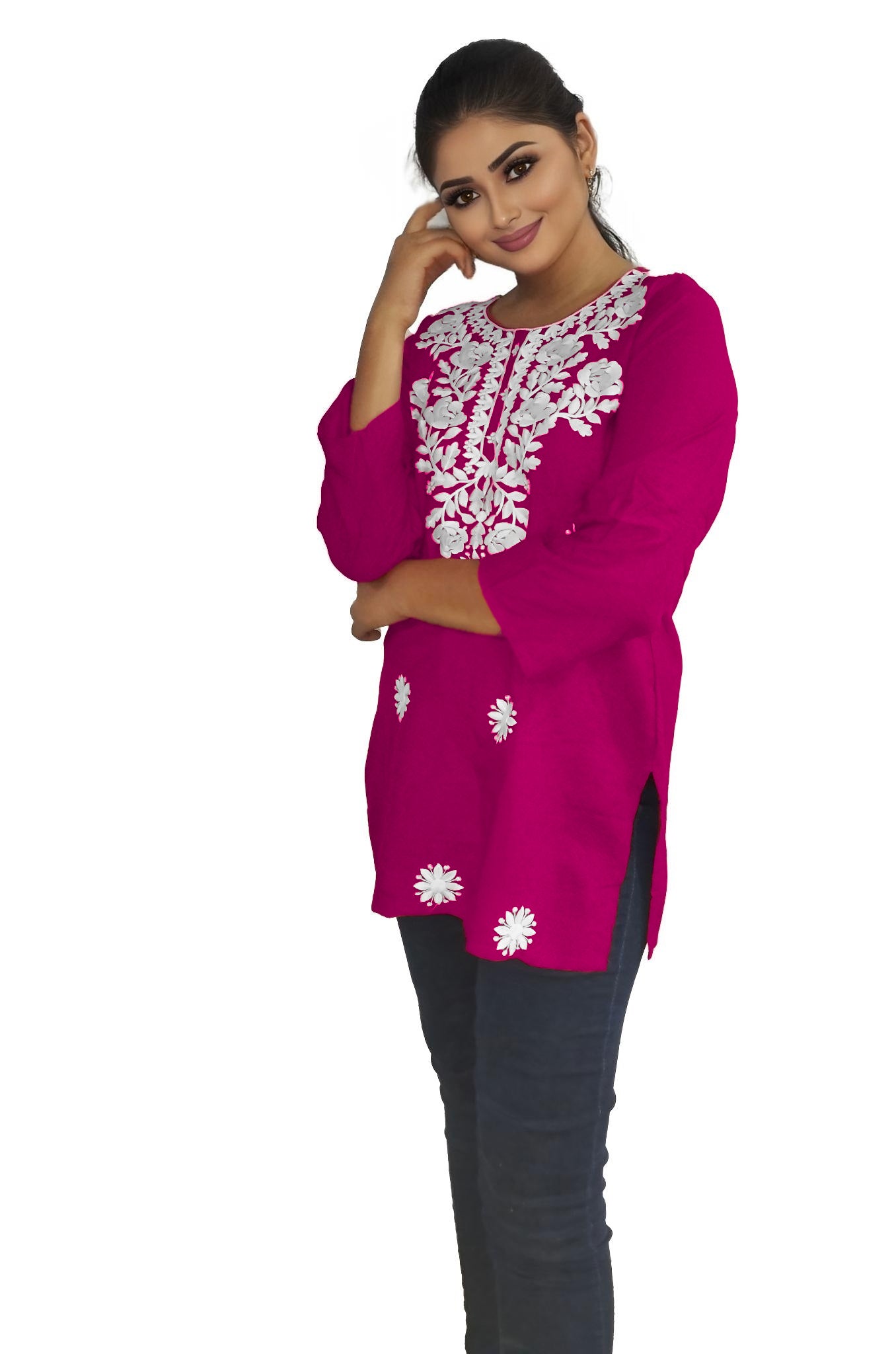 PU Fashion Readymade Women's Short Kurti | Stylish Casual & Office Wear