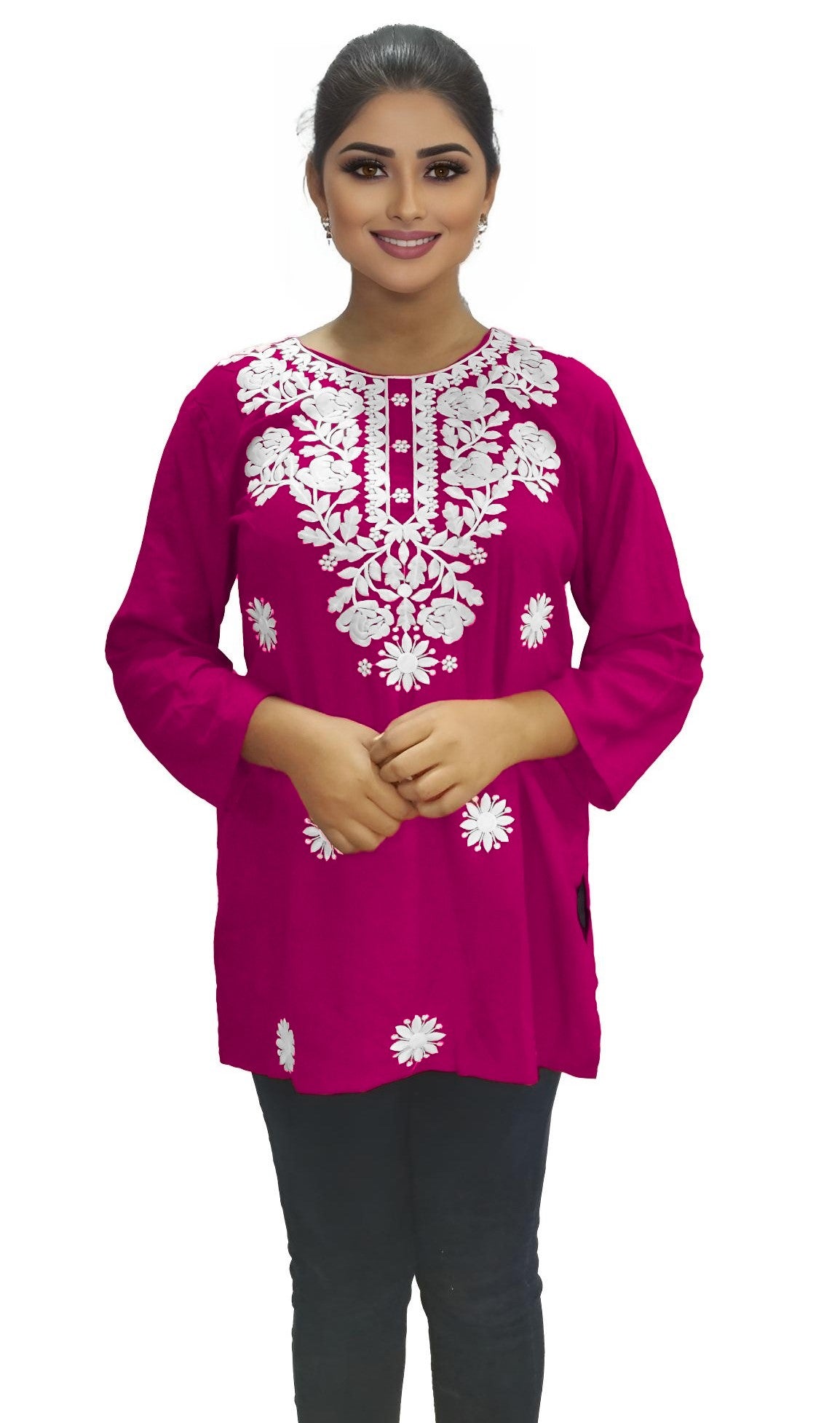 PU Fashion Readymade Women's Short Kurti | Stylish Casual & Office Wear