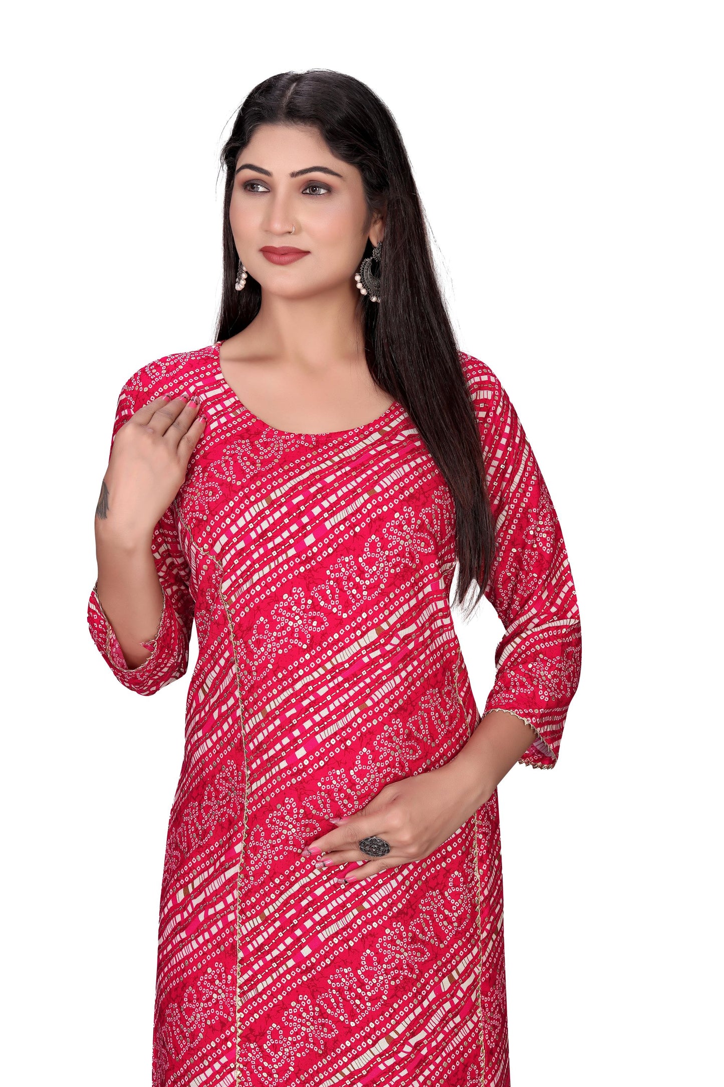 PU Fashion Women's Printed Rayon Kurti | Elegant Ethnic Wear