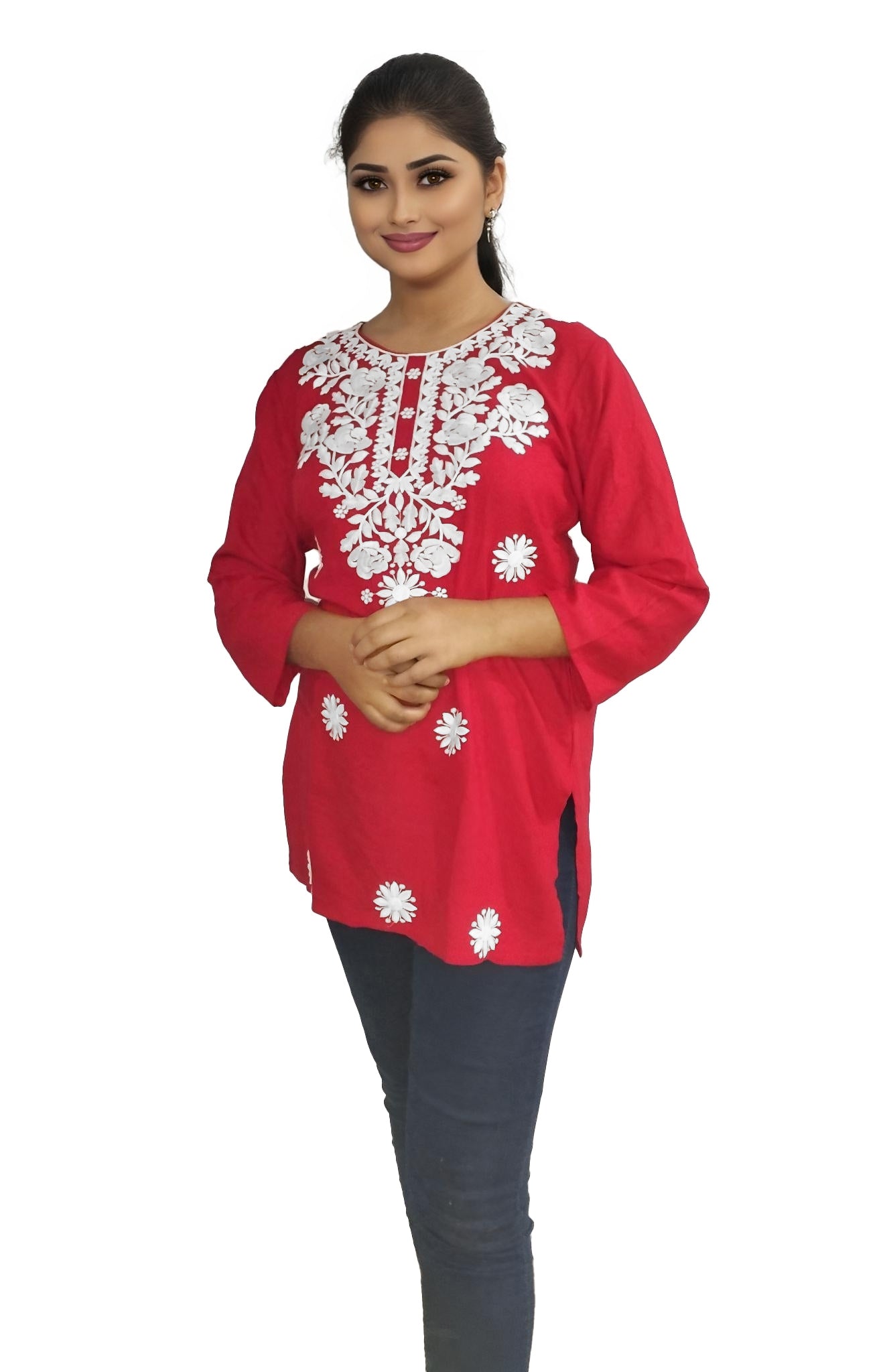 PU Fashion Readymade Women's Short Kurti | Stylish Casual & Office Wear