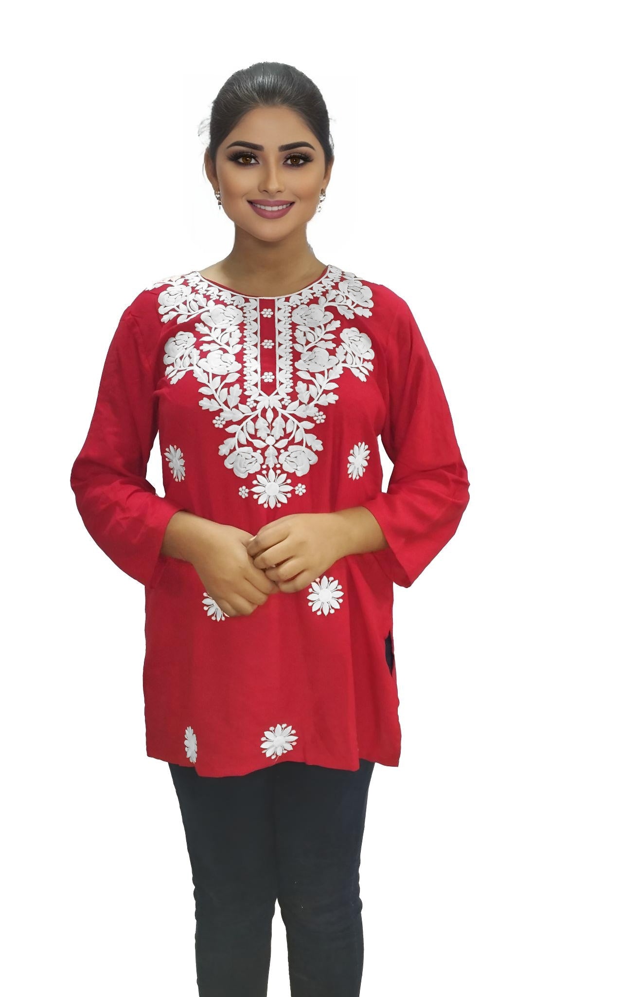 PU Fashion Readymade Women's Short Kurti | Stylish Casual & Office Wear