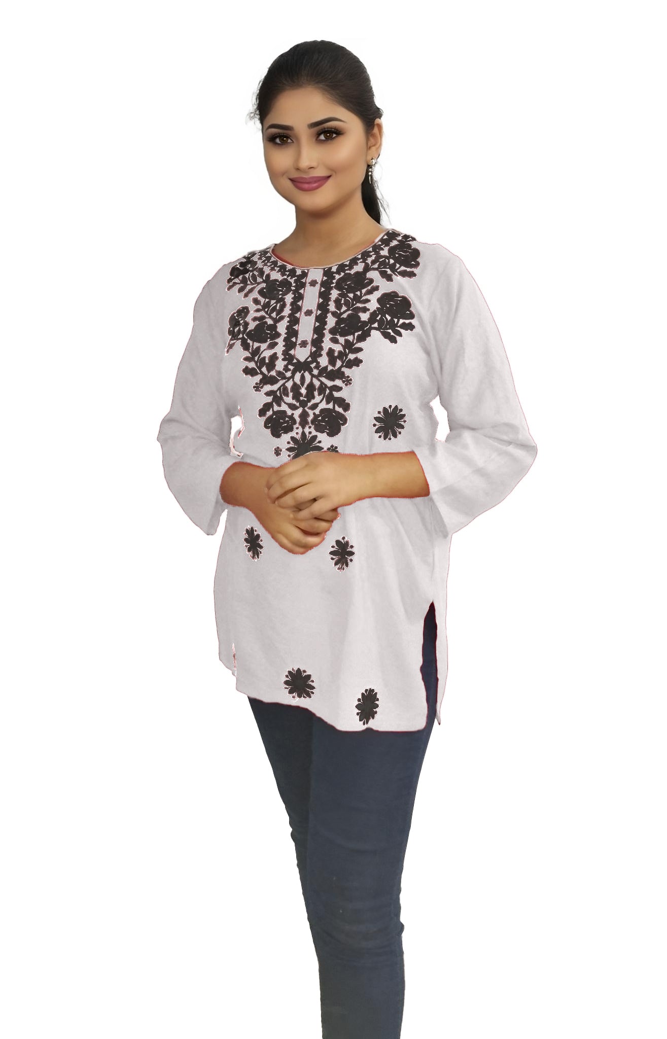 PU Fashion Readymade Women's Short Kurti | Stylish Casual & Office Wear