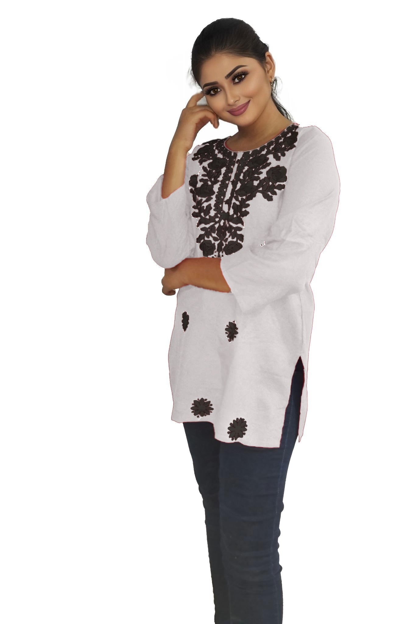 PU Fashion Readymade Women's Short Kurti | Stylish Casual & Office Wear