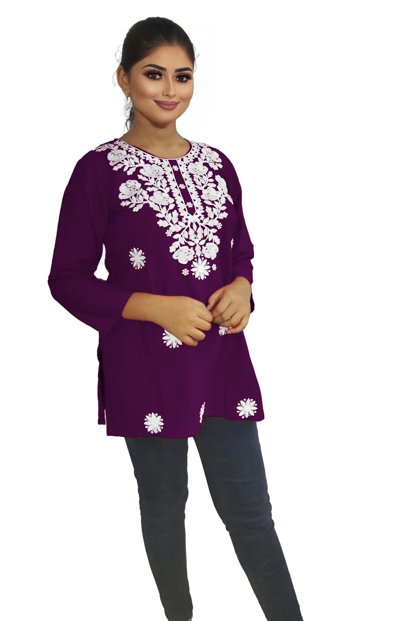 PU Fashion Readymade Women's Short Kurti | Stylish Casual & Office Wear