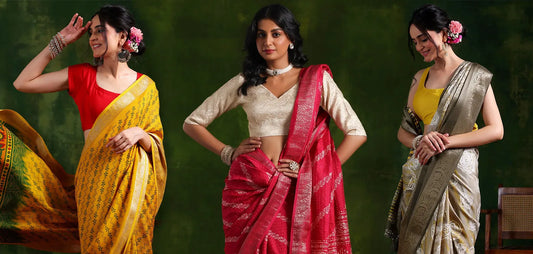 Latest Saree Blouse Trends 2024: Designer Blouse Styles, Neckline Cuts &amp; Fabric Choices