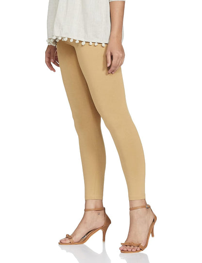PU Fashion Pure Cotton Stretchable Leggings for Women | Comfortable Daily Wear Bottoms | Full-Length Churidar Fit