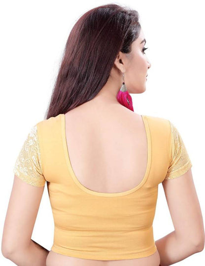PU Fashion Stretchable Cotton Lycra Blouse – Readymade Short Sleeve Choli