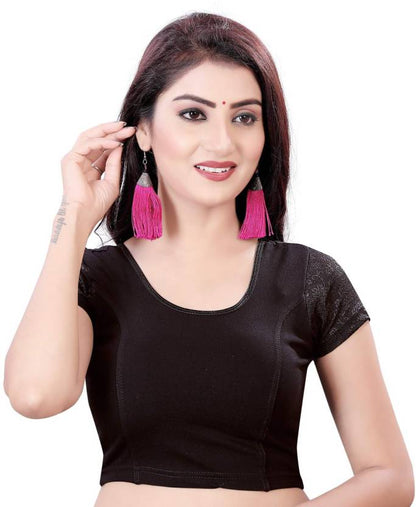 PU Fashion Stretchable Cotton Lycra Blouse – Readymade Short Sleeve Choli