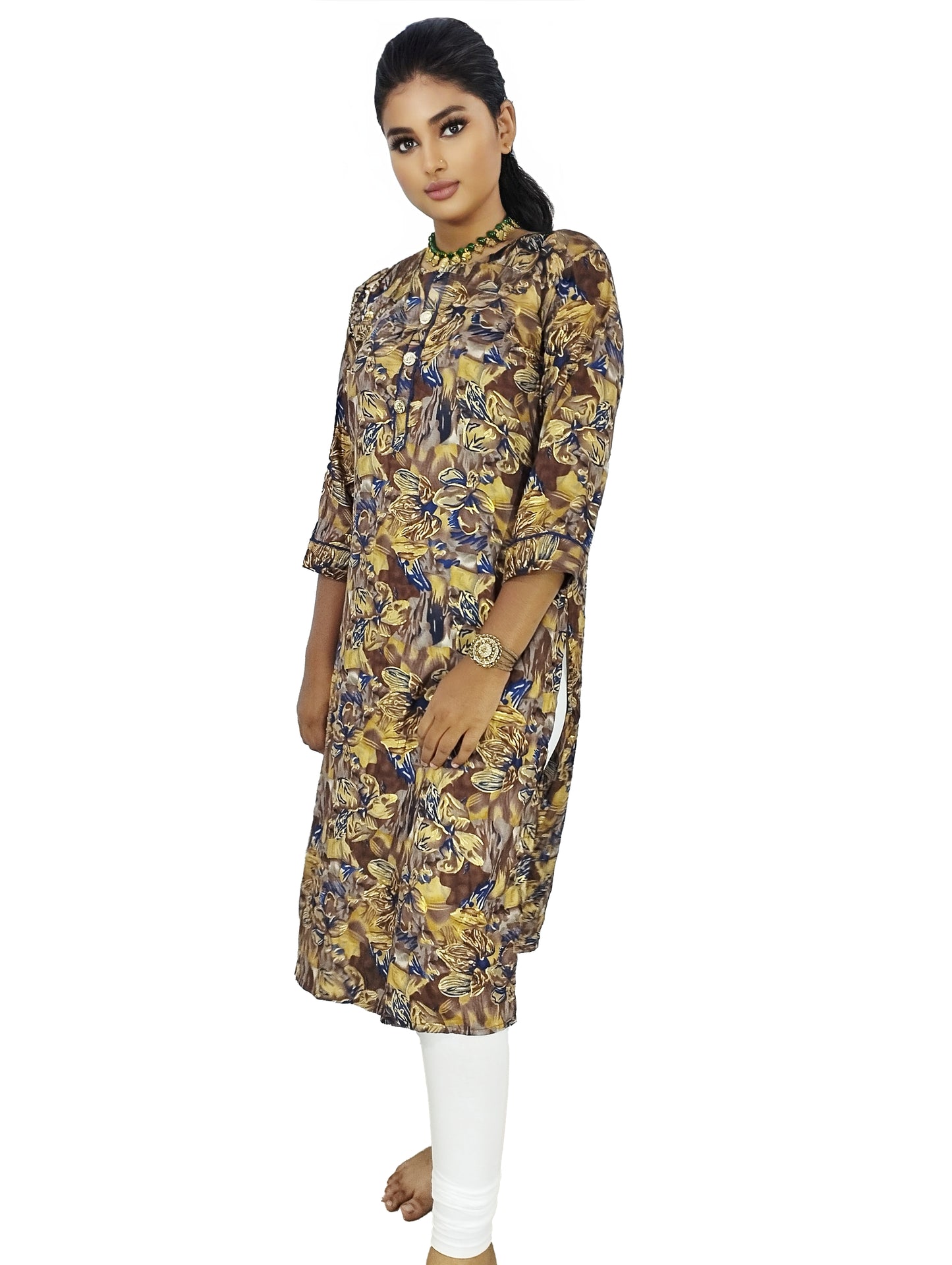PU Fashion Women's Multi-Color Printed Kurti | Stylish and Comfortable Kurti for Office, Daily, and Casual Wear