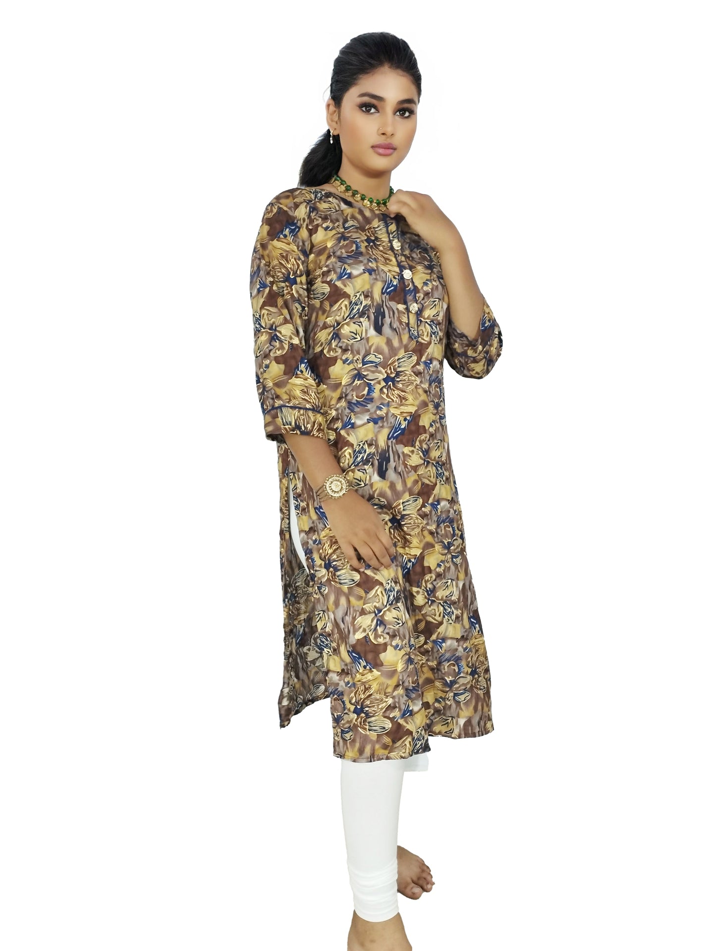 PU Fashion Women's Multi-Color Printed Kurti | Stylish and Comfortable Kurti for Office, Daily, and Casual Wear