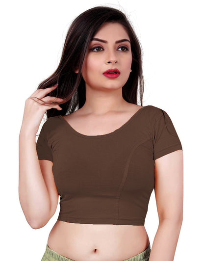 PU Fashion Backless Butterfly Blouse – Stylish Cotton Stretchable Saree Blouse