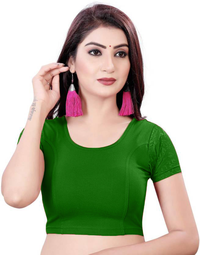 PU Fashion Stretchable Cotton Lycra Blouse – Readymade Short Sleeve Choli