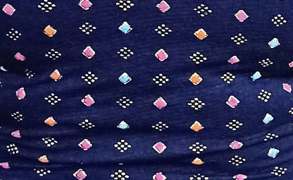 PU Fashion Pigment Print Blouse – Readymade, Stylish Multicolor Design, Elbow Sleeves